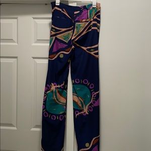 Wide leg silky pants